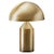 Small Metal Satin Gold Atollo Table Lamp by Vico Magistretti for Oluce For Sale - Image 6 of 6