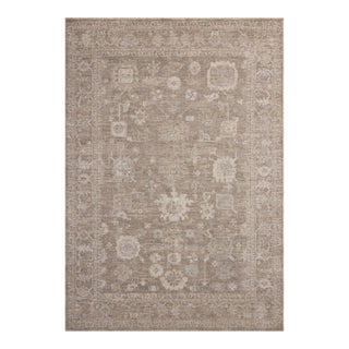 Chris Loves Julia x Loloi Louisa Taupe / Ivory 3'-6" x 5'-6" Accent Rug For Sale