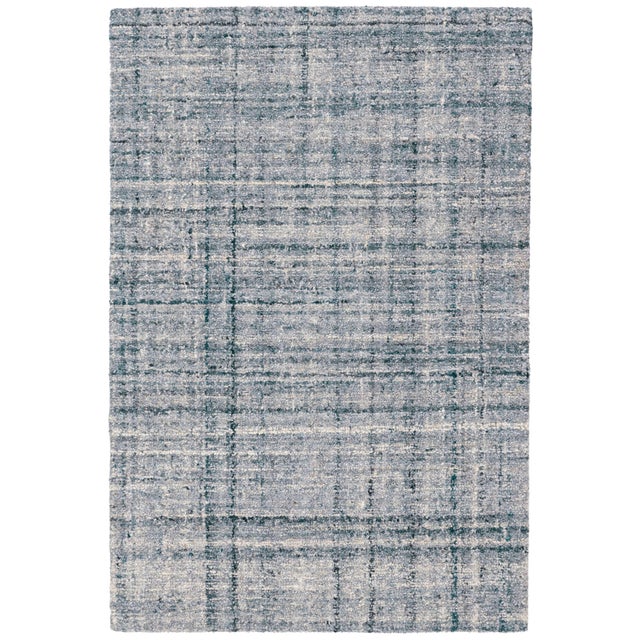 Dash & Albert by Annie Selke Harris Blue/Ivory Micro Hooked Wool Rug, 2' x 3' For Sale In Boston - Image 6 of 6