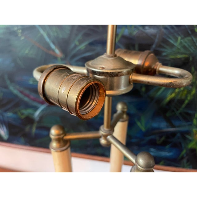 Vintage Ethan Allen Swan Motif Table Lamp For Sale - Image 11 of 12