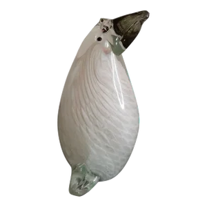 1980s Art Glass Penguin Figurine