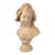 Large Vintage Italian Bust of a French Peasant Girl on Pedestal – Signed "Paris Grinam Niam" For Sale