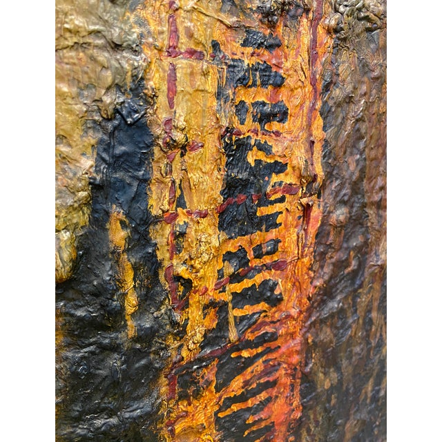 Amber Frank Arnold Oil on Canvas Abstract Figurative Painting Titled "Escape" For Sale - Image 8 of 18