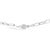Contemporary 14K White Gold 1/2 Cttw Diamond Bezel Station Paperclip Chain Necklace (H-I Color, SI1-SI2 Clarity) - 18" For Sale - Image 3 of 6