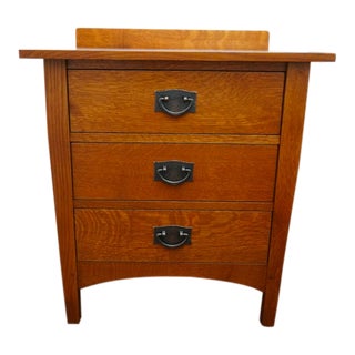 Stickley Three Drawer Nightstand For Sale