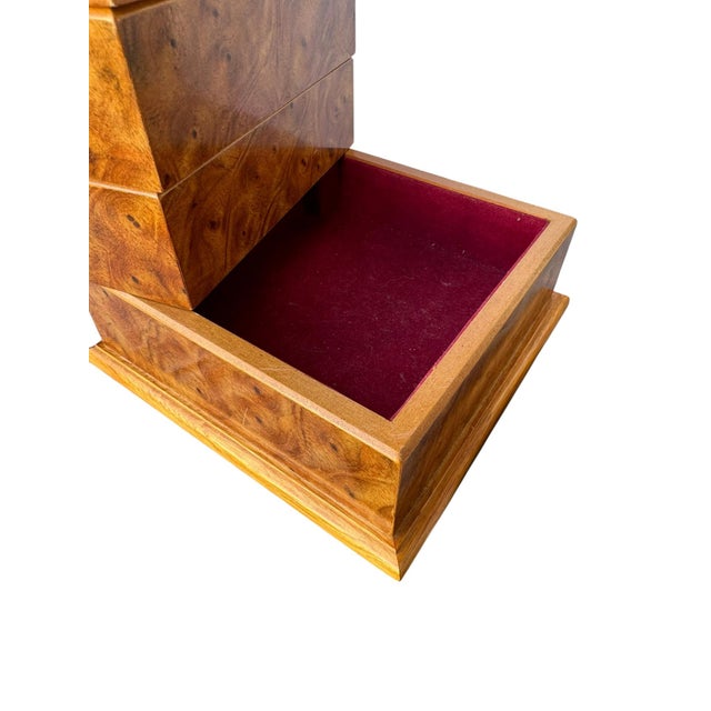 ✨ Vintage Mele 3‑Tier Swiveling Jewelry Box — Minimalist Mid‑Century Modern Accent ✨ A sculptural, space‑saving classic...