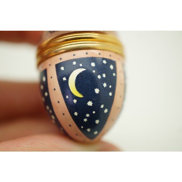 Halcyon Days Enamels England May All Your Dreams Come True Egg Trinket Pill Box For Sale - Image 11 of 11