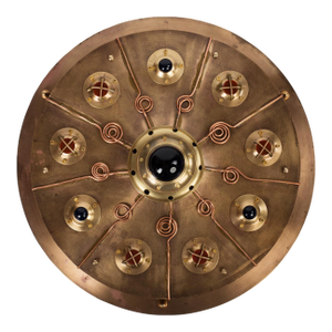 Brass Dieselpunk / Steampunk Sconce - Handcrafted Retro-Futuristic Wall Light