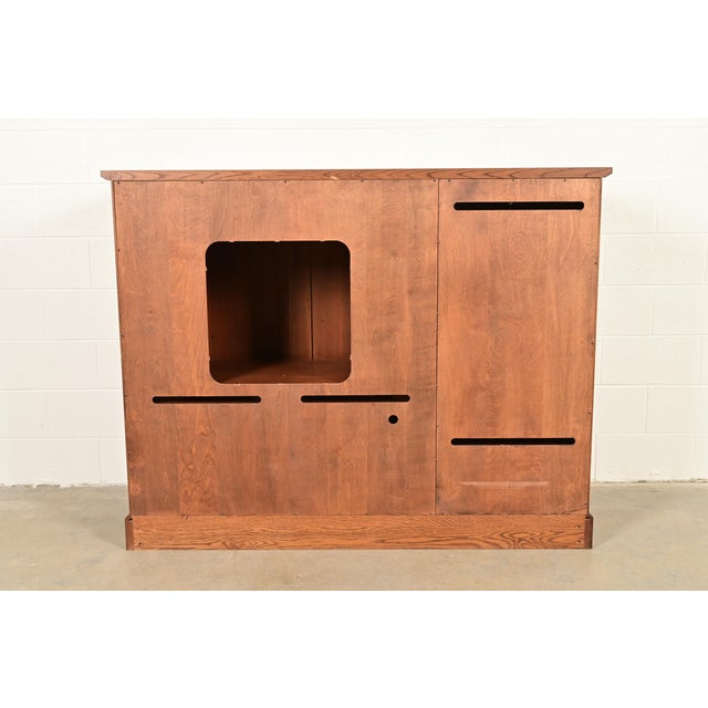 Stickley Mission Oak Arts & Crafts Media Cabinet For Sale - Image 13 of 14