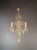 1930s 1930s Art Nouveau Brass Crystal Chandelier Ceiling Lamp For Sale - Image 5 of 10