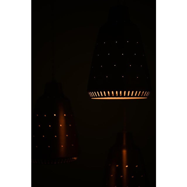 Metal Ceiling Lamp attributed to Hans Bergström, 1950s For Sale - Image 7 of 11