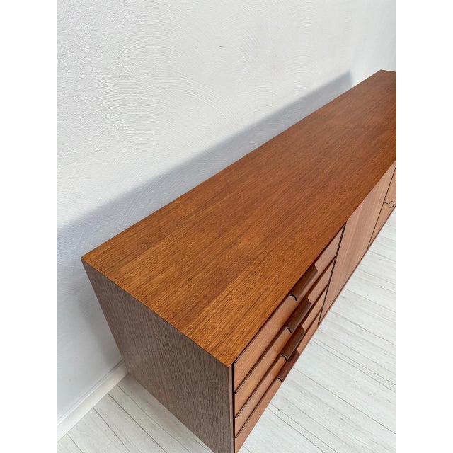 Large Mid-Century Minimalistic Teak Sideboard, 1960s For Sale - Image 13 of 16
