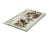 Asian Vintage Finish Rooster Flower Graphic Rectangular Porcelain Plate Art For Sale - Image 3 of 10