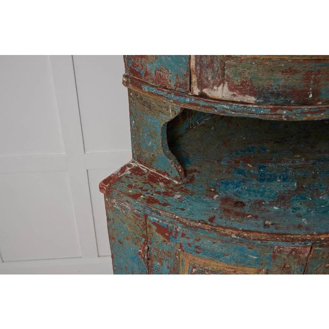 Swedish Folk Corner Cabinet For Sale - Image 10 of 13