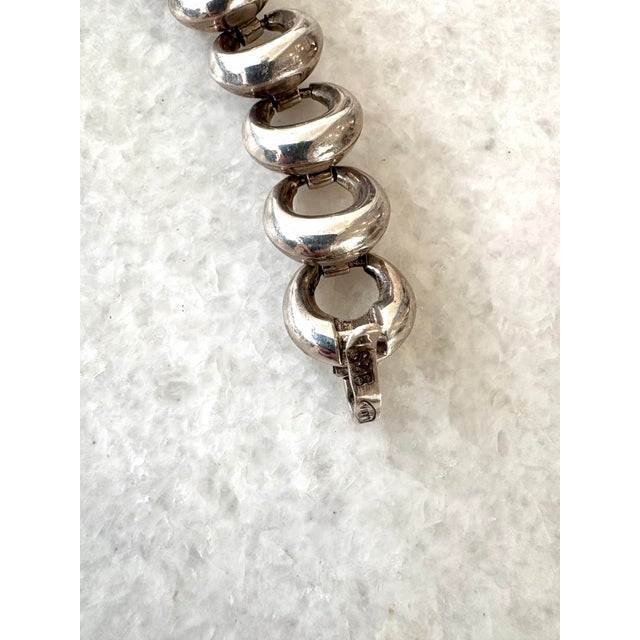 Ilaria Sterling Silver Link Bracelet For Sale - Image 4 of 6