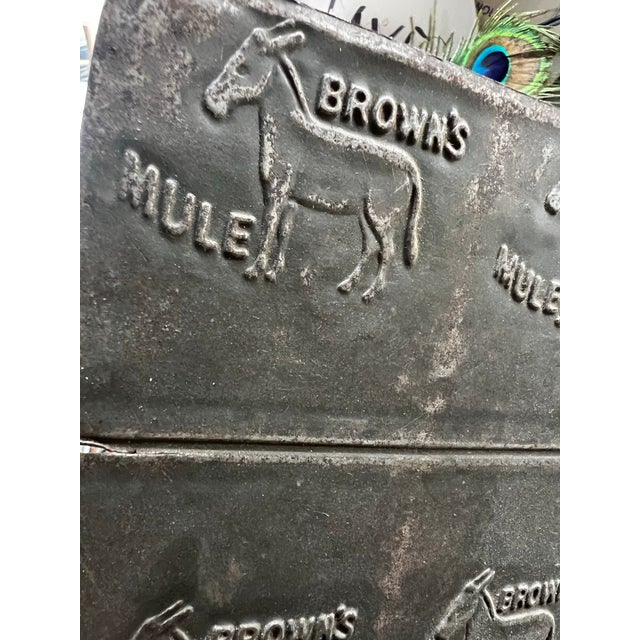 Antique Tobacco Browns Mule Tin For Sale - Image 4 of 6