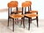 Mid-Century Modern Vintage Italian Teak Chairs, 1960s, Set of 4 For Sale - Image 3 of 18