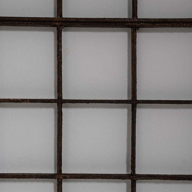 Early 20th Century France Black Wrought Iron Window For Sale - Image 10 of 18