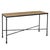 French Midcentury Bronze & Polished Travertine Console in the style of Jean-Michel Frank