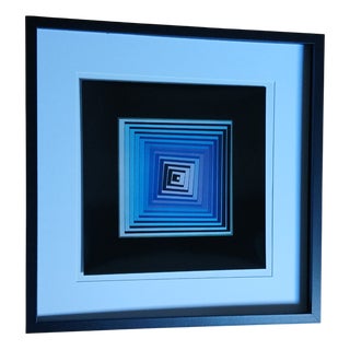 Victor Vasarely, Vonal, 1971, Serigraph, Framed For Sale