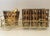 Pisa Hiball Caddy with Ice Bucket and Tongs. Reminiscent of the leaning tower of Pisa in gold. Pristine condition. Set...