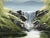 Whispers of the Falls - River Lake Waterfall with Lush Trees by British Artist 1976 For Sale - Image 14 of 14
