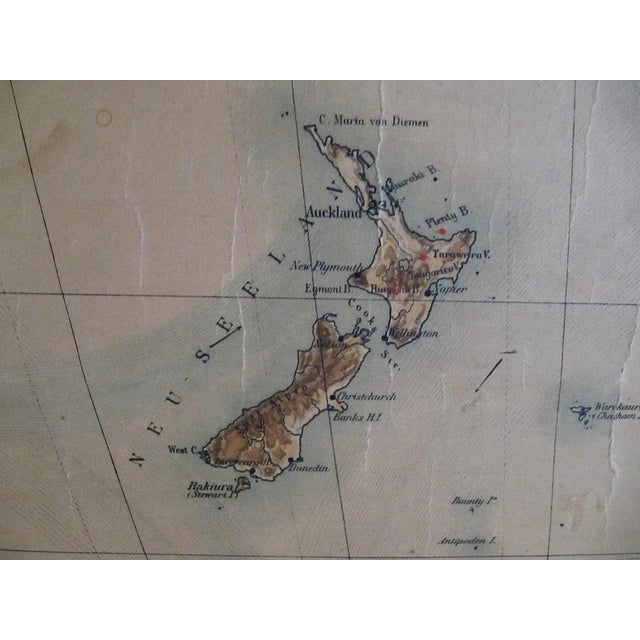 Large Wall Map by Heinrich Kiepert for Lithographische Anstalt Leopold Kraatz, 1886 For Sale - Image 3 of 8