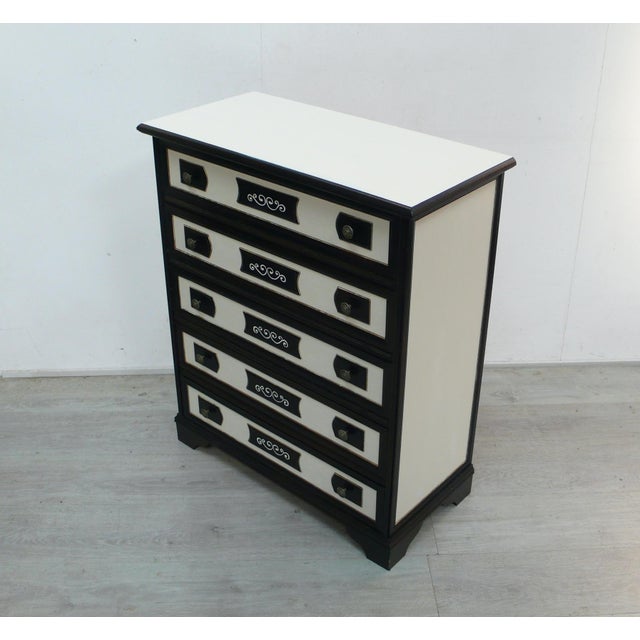 Chest of Drawers in Dark Nutwood, 1970s For Sale - Image 4 of 6