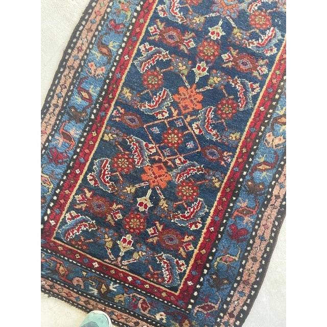 Antique Runner Long & Narrow Over-sized Rug 2.11 x 16.8 For Sale - Image 9 of 15