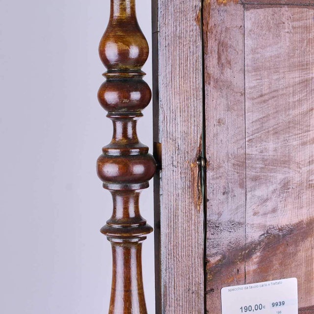 Carlo X Threaded Table Mirror For Sale - Image 5 of 7