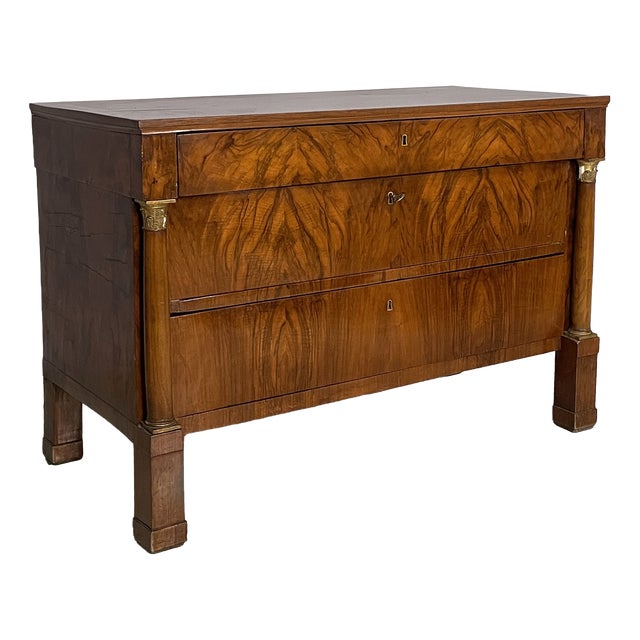 19th Century Empire Italian Chest of Drawers in Wood For Sale