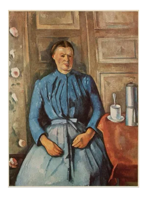 1940s After Paul Cezanne "Woman in the Cafeteria", First Edition Swiss Lithograph