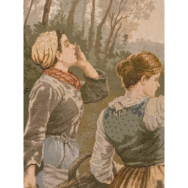 Textile Vintage Aubusson French Jaquar, 1970s For Sale - Image 7 of 18