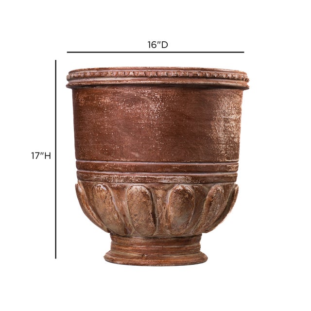 Ceramic Visha Grecian Terracotta Vase For Sale - Image 7 of 7