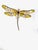 Antique Plique-À-Jour Dragonfly Brooch With Gold and Gemstones For Sale - Image 10 of 15