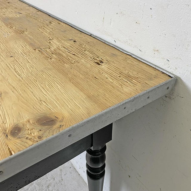 Rustic Console or Worktable, 1950s For Sale - Image 6 of 14