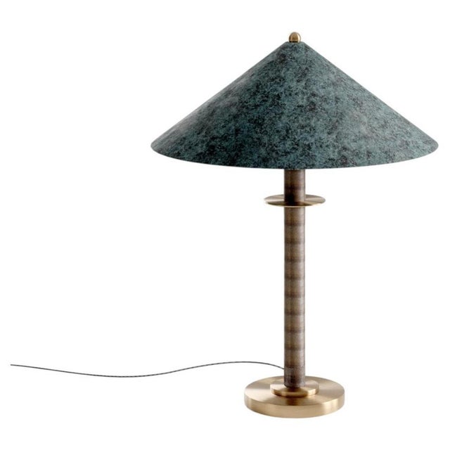 Metal Louisa II Table Lamp in Bronze and Brass by Marine Breynaert For Sale - Image 7 of 7