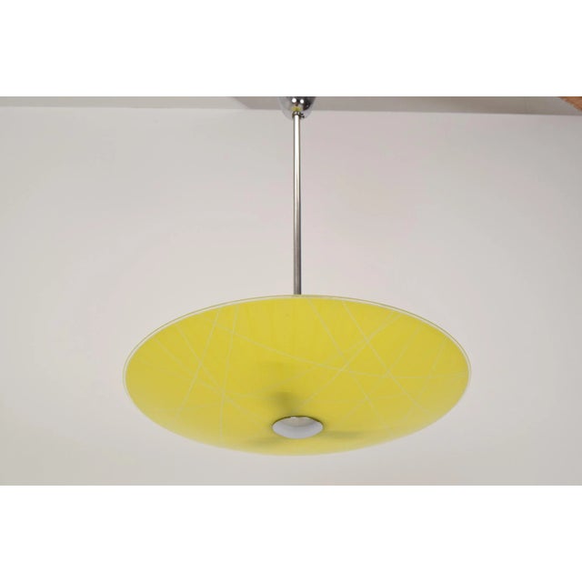 Mid-Century Glass Pendant Lamp, 1960s For Sale - Image 3 of 12
