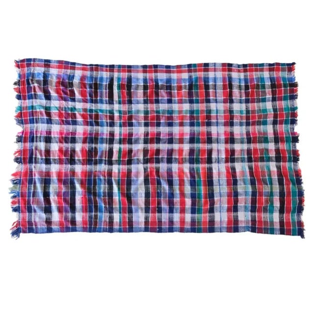 1990s 1990s Berber Textile Vintage Throw Blanket For Sale - Image 5 of 7