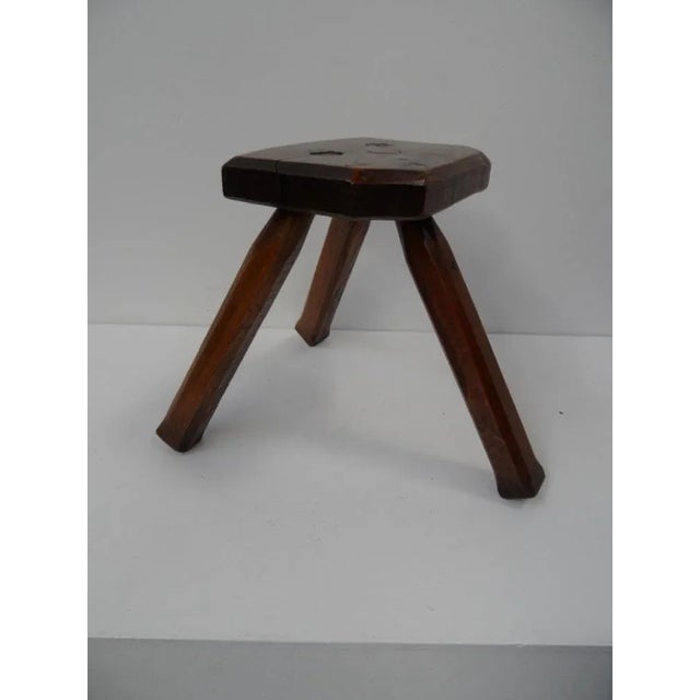 Antique Milk Stool, 1890s For Sale - Image 4 of 11