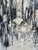 Toronto Skyline Original Painting by David v. 38" X 38" For Sale - Image 4 of 8