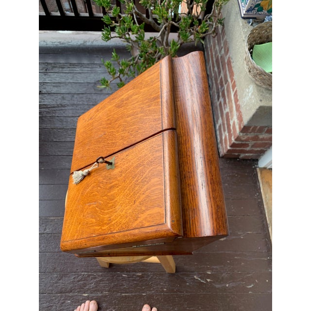 Tan Travel Desk C.. 1875, Gerald Mathias. For Sale - Image 8 of 8