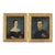 Mexican Portrait Miniatures of Officer and Wife For Sale