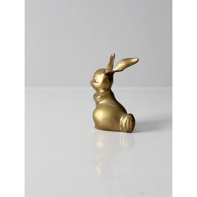 Mid 20th Century VIntage Brass Bunny Rabbit For Sale - Image 5 of 9
