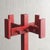 Wood Vintage Red Stained Pine Wood Coat Hanger, 1970s For Sale - Image 7 of 12