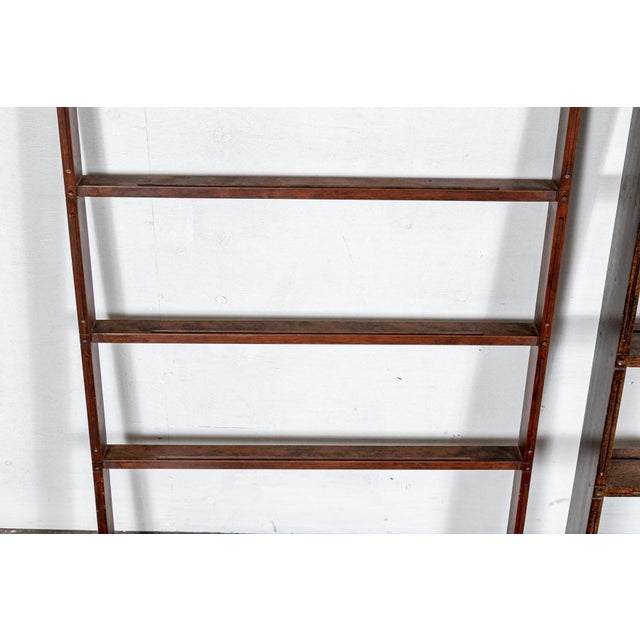 Mid 20th Century Vintage Wooden Wall Mounted Plate Racks—A Pair For Sale - Image 5 of 9