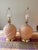 Large Pair of Vintage 1980s Art Deco Revival Grotto Shell Table Lamps - Peachy Pink For Sale - Image 4 of 12