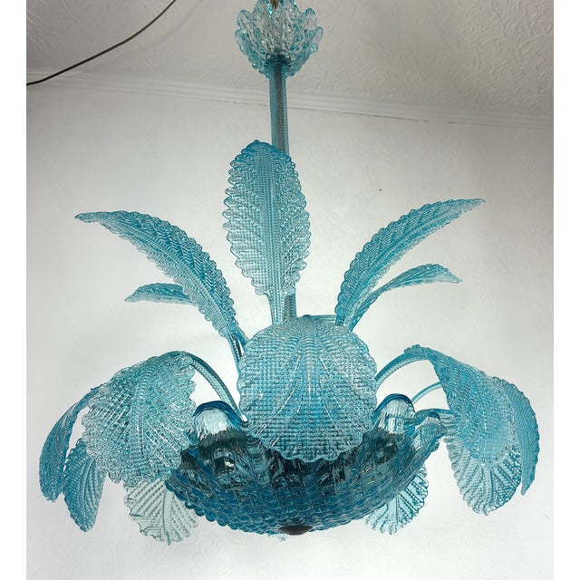 Murano Glass 3-Bulb Chandelier from Barovier & Toso, 1940s For Sale - Image 15 of 15