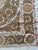 Mid-Century Modern Hand-Embroidered Neutral Tan Suzani Wall Hanging For Sale - Image 3 of 9