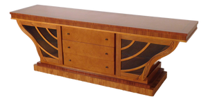 Italian Carpanelli Furniture Art Deco Nouveau Cherry Inlaid Sideboard